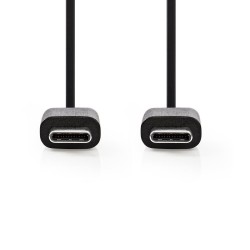 USB-c naar USB-c kabel - 2m - zwart