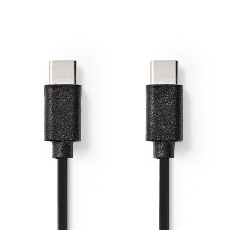 USB-c naar USB-c kabel - 2m - zwart