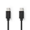 USB-c naar USB-c kabel - 2m - zwart