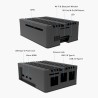 Fanless cooling case voor de Raspberry Pi 5 - Akasa