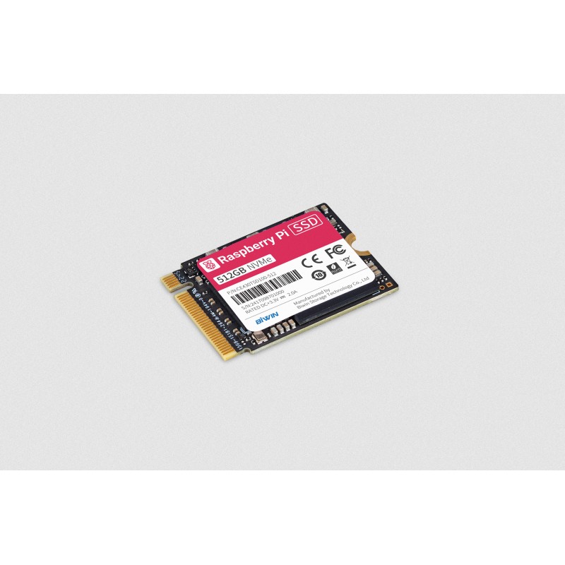 512GB Raspberry Pi m.2 SSD, 22x30mm (Only for Raspberry Pi 5)