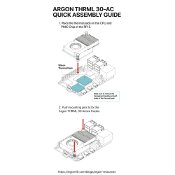 Argon THRML 30mm Active Cooler - zwart - voor Raspberry Pi 5