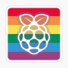 Sticker Raspberry Pi Logo